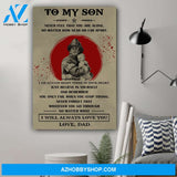 G-Firefighter poster, Dad to son, I will always love you Canvas And Poster, Wall Decor Visual Art Gift Father's Day