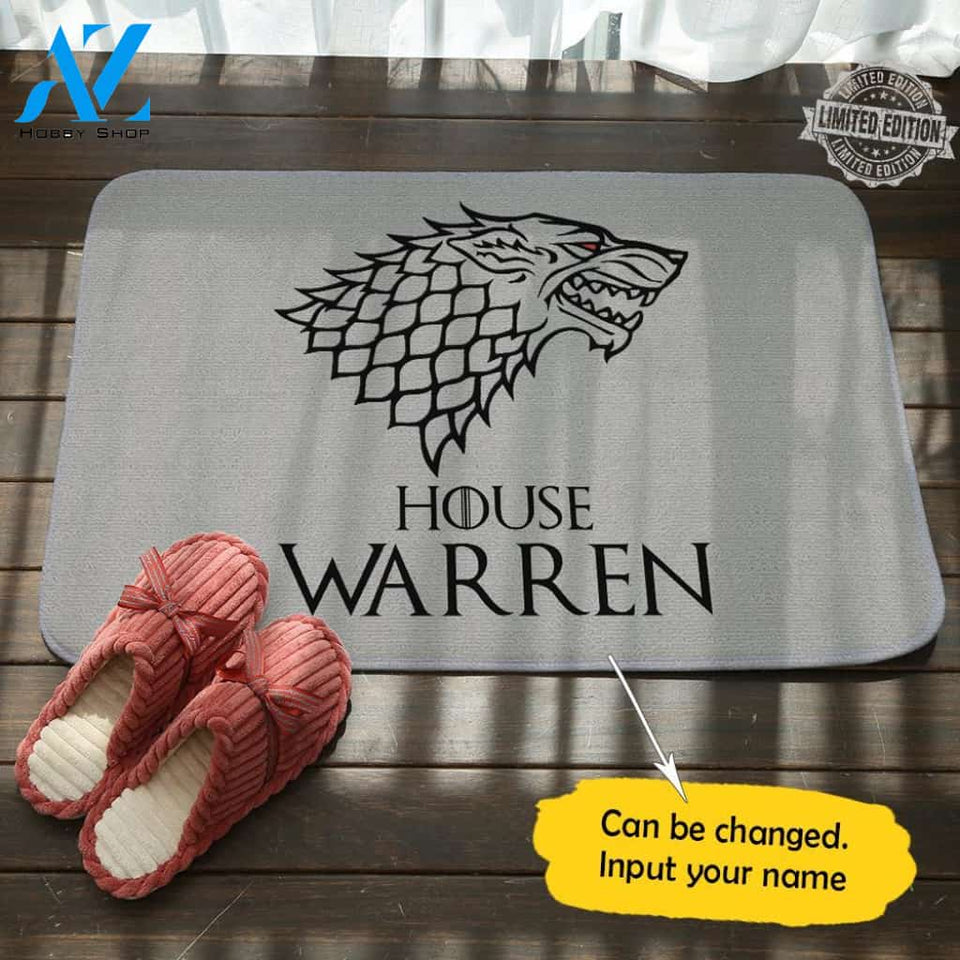 G.O.T Personalized House Name Door mat