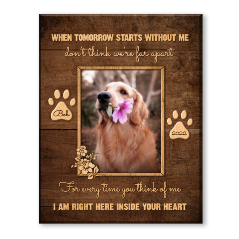 Pet Loss Gift, Pet Memorial Canvas, Cat Loss, Cat Memorial, Pet Sympathy Gift, Dog Loss Photo Print