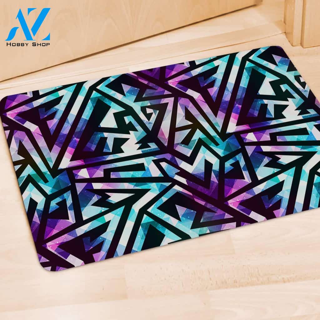 Galaxy Geometric Door Mat