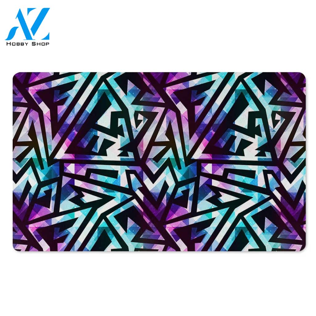 Galaxy Geometric Door Mat