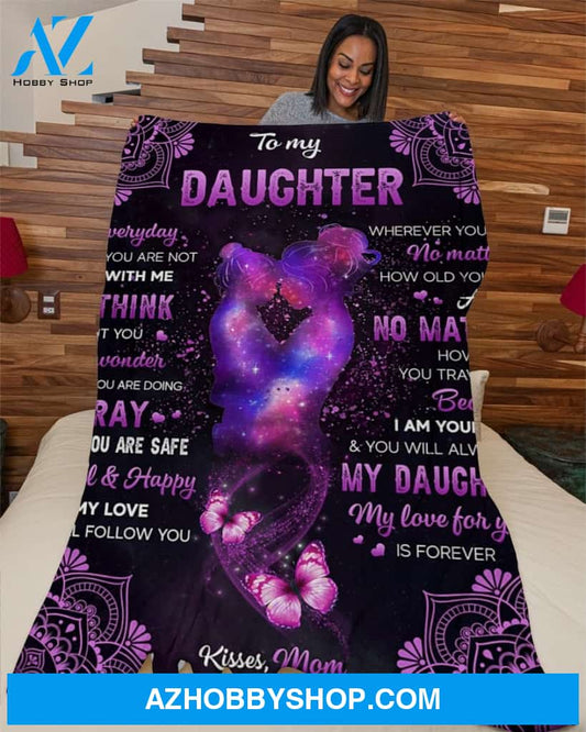 Galaxy I Pray U That U Are Safe - Mom To Daughter Fleece Blanket