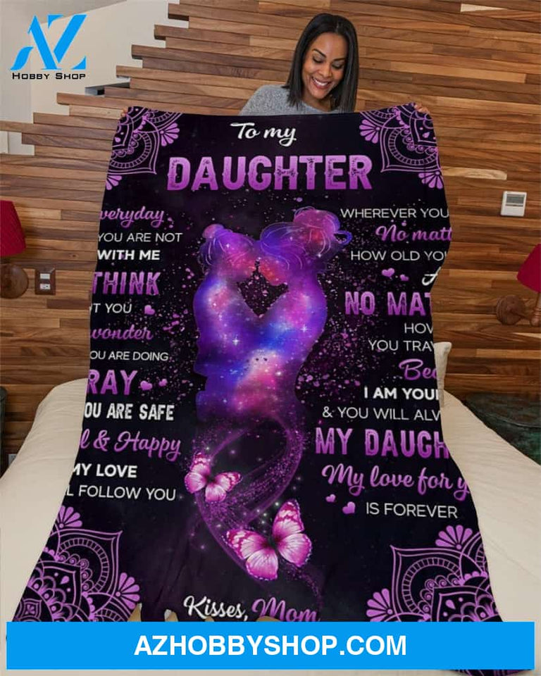 Galaxy I Pray U That U Are Safe - Mom To Daughter Fleece Blanket