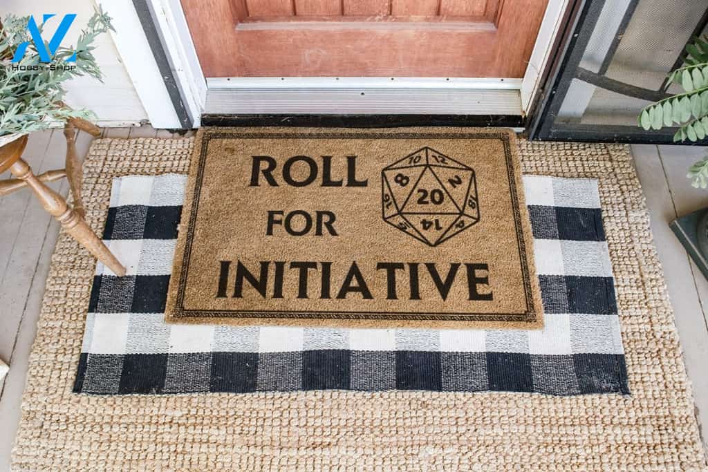 Personalized Name Family House Game Roll For Initiative Doormat Welcome Mat House Warming Gift Christmas Gift Decor
