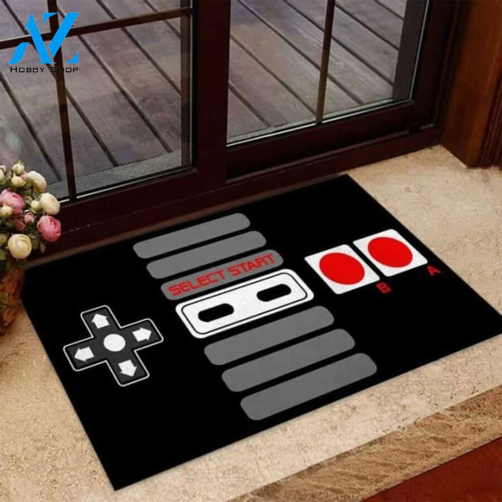 Game Select Start Video Game Doormat | Welcome Mat | House Warming Gift