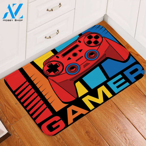 Gamer Red Console Door Mat