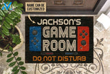 Gaming Room Do Not Disturb Custom Doormat | Welcome Mat | House Warming Gift