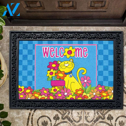 Garden Cat Welcome Doormat - 18" x 30"