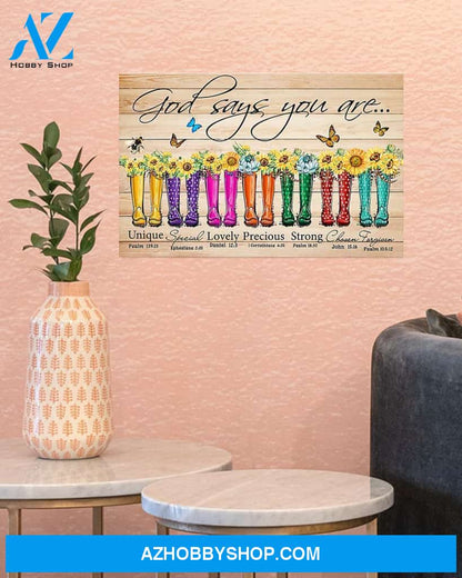 Garden God Says You Are Canvas Prints, Wall Decor Visual Art