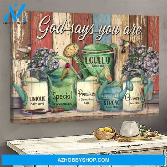 Garden - God says you are Jesus Landscape Canvas Prints, Wall Art