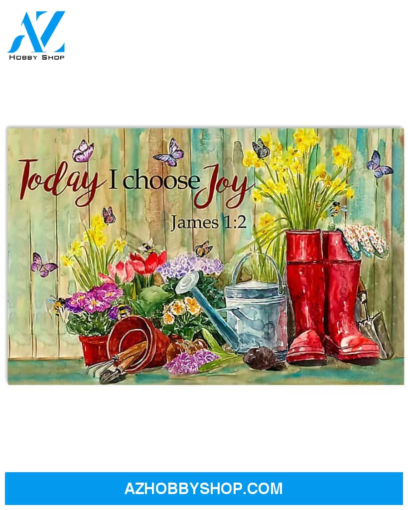 Garden I Choose Joy Wall Hanging, Wall Decor Visual Art