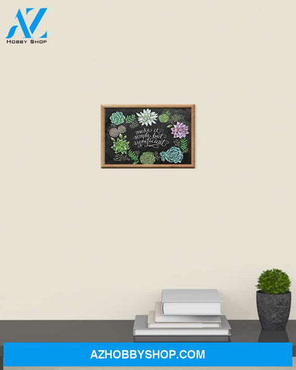 Garden Simple But Significant Canvas Wall Art, Wall Decor Visual Art