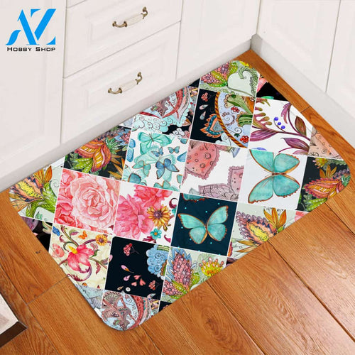 Garden Species Tiles Door Mat