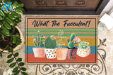 Garden What The Fucculent Cactus Doormat Indoor And Outdoor Doormat Warm House Gift Welcome Mat Gift For Golf Lovers,Friend