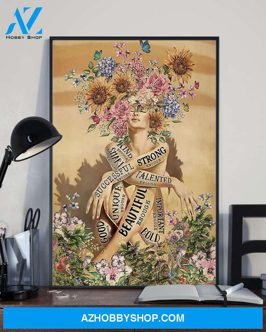 Gardening Girl Vertical Canvas Wall Art, Wall Decor Visual Art