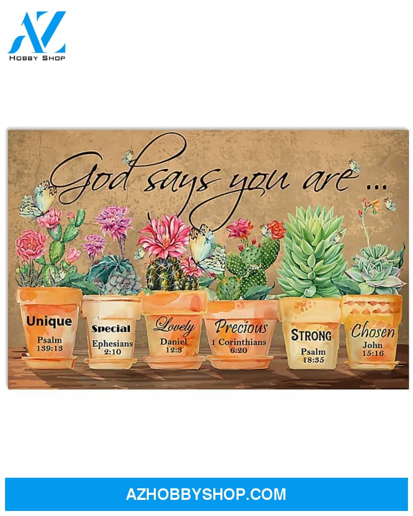 Gardening God Says You Are Art Canvas, Wall Decor Visual Art