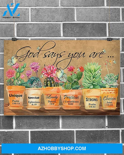 Gardening God Says You Are Art Canvas, Wall Decor Visual Art