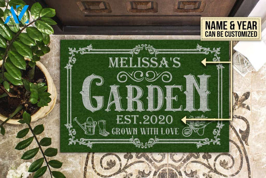 Gardening Grown With Love Custom Doormat | Welcome Mat | House Warming Gift