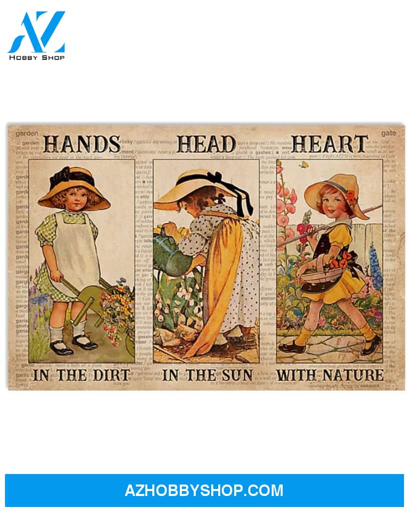 Gardening Heart With Nature Canvas Wall Art, Wall Decor Visual Art