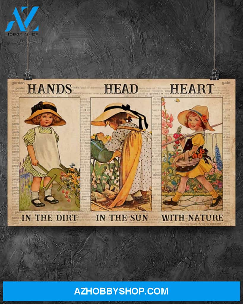 Gardening Heart With Nature Canvas Wall Art, Wall Decor Visual Art