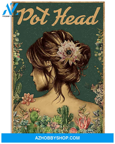 Gardening Pot Head Poster Wall Decor