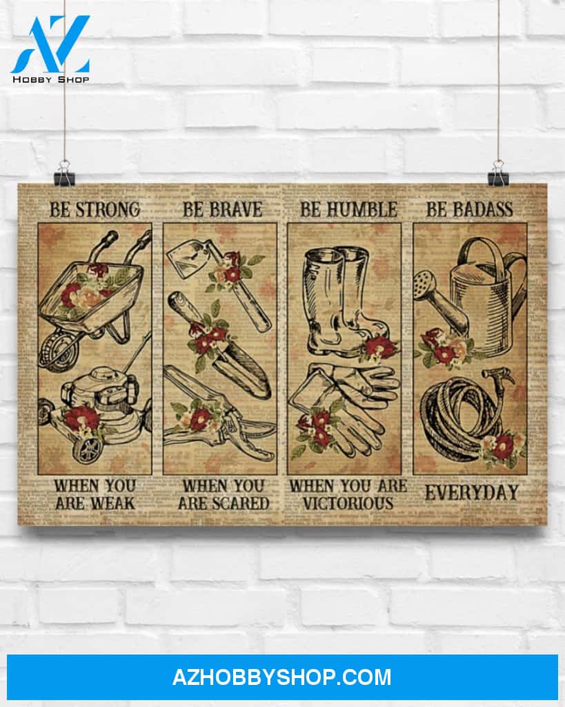 Gardening Strong When You Are Weak Canvas Painting, Wall Decor Visual Art
