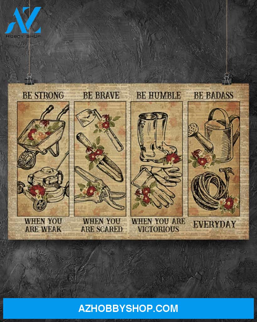 Gardening Strong When You Are Weak Canvas Painting, Wall Decor Visual Art