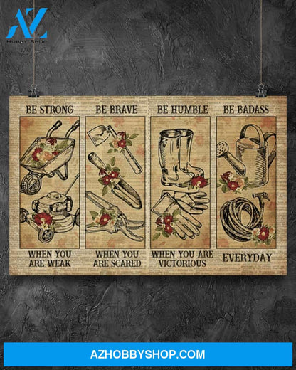 Gardening Strong When You Are Weak Canvas Painting, Wall Decor Visual Art