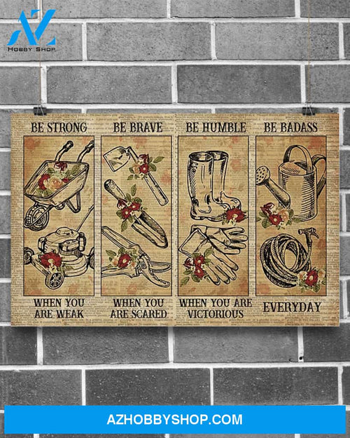 Gardening Strong When You Are Weak Canvas Painting, Wall Decor Visual Art