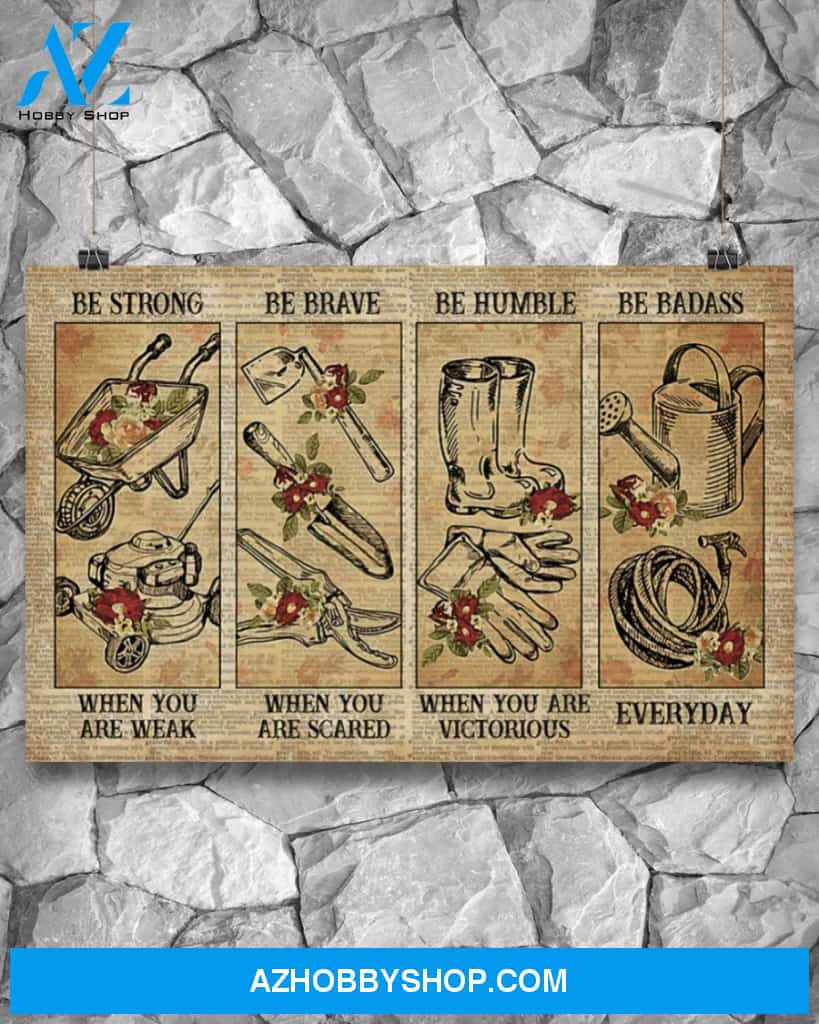Gardening Strong When You Are Weak Canvas Painting, Wall Decor Visual Art