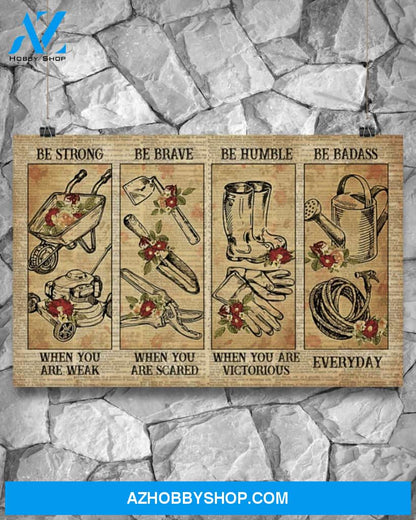 Gardening Strong When You Are Weak Canvas Painting, Wall Decor Visual Art