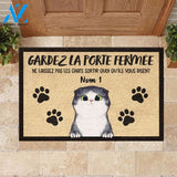 Gardez La Porte Fermée French - Personalized Doormat | Welcome Mat | House Warming Gift