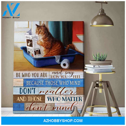 Garfield Canvas Be who you are Wall Art Decor