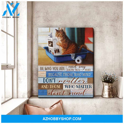 Garfield Canvas Be who you are Wall Art Decor