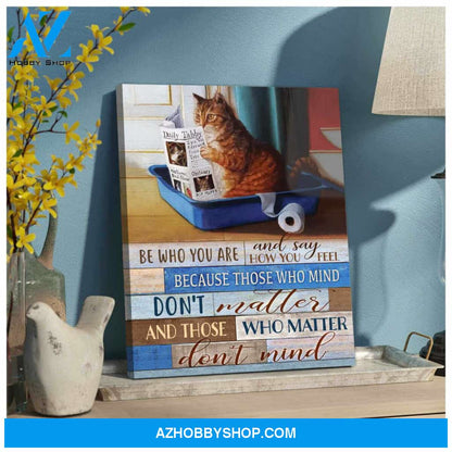 Garfield Canvas Be who you are Wall Art Decor