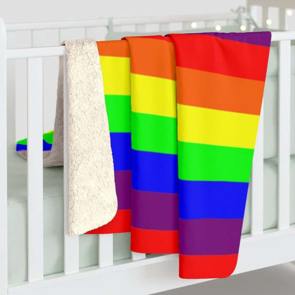 Gay Pride, Bi Bride, Gay, Bi, Lesbian, Pansexual, Trans, LGBT, Sherpa Blanket, Pride Decor, Pride, Rainbow