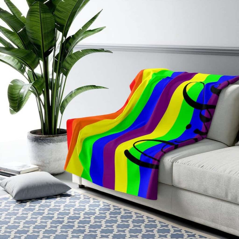 Gay Pride, Bi Bride, Gay, Bi, Lesbian, Pansexual, Trans, LGBT, Sherpa Blanket, Pride Decor, Pride, Rainbow