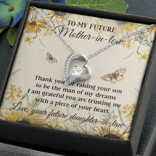 Mother In Law Thank For Raising Your Son Forever Love Necklace