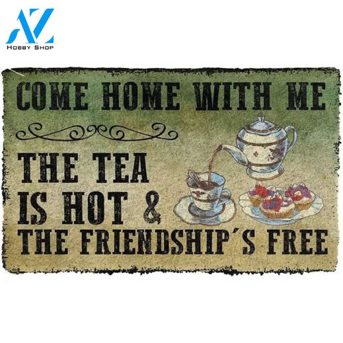 Gearhuman 3D Come Home With Tea Doormat Doorma