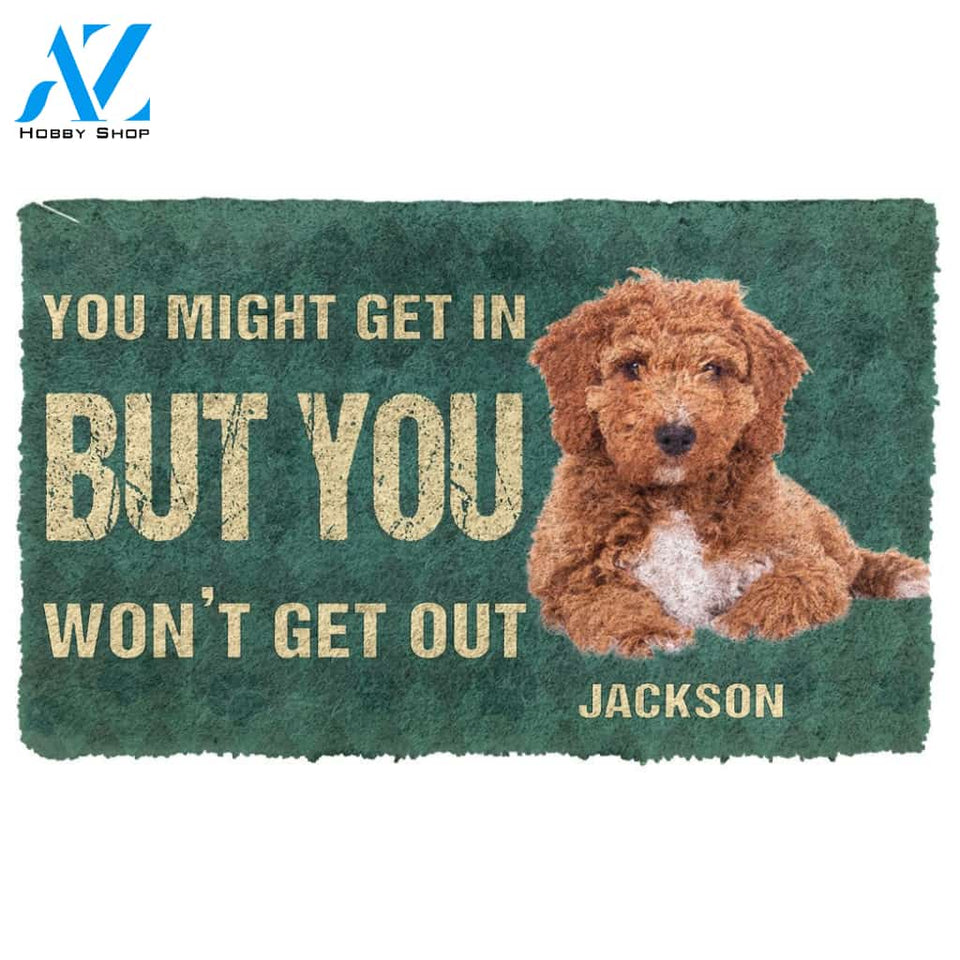 Gearhuman 3D Keep Door Closed Poodles Dog Custom Gender Doormat