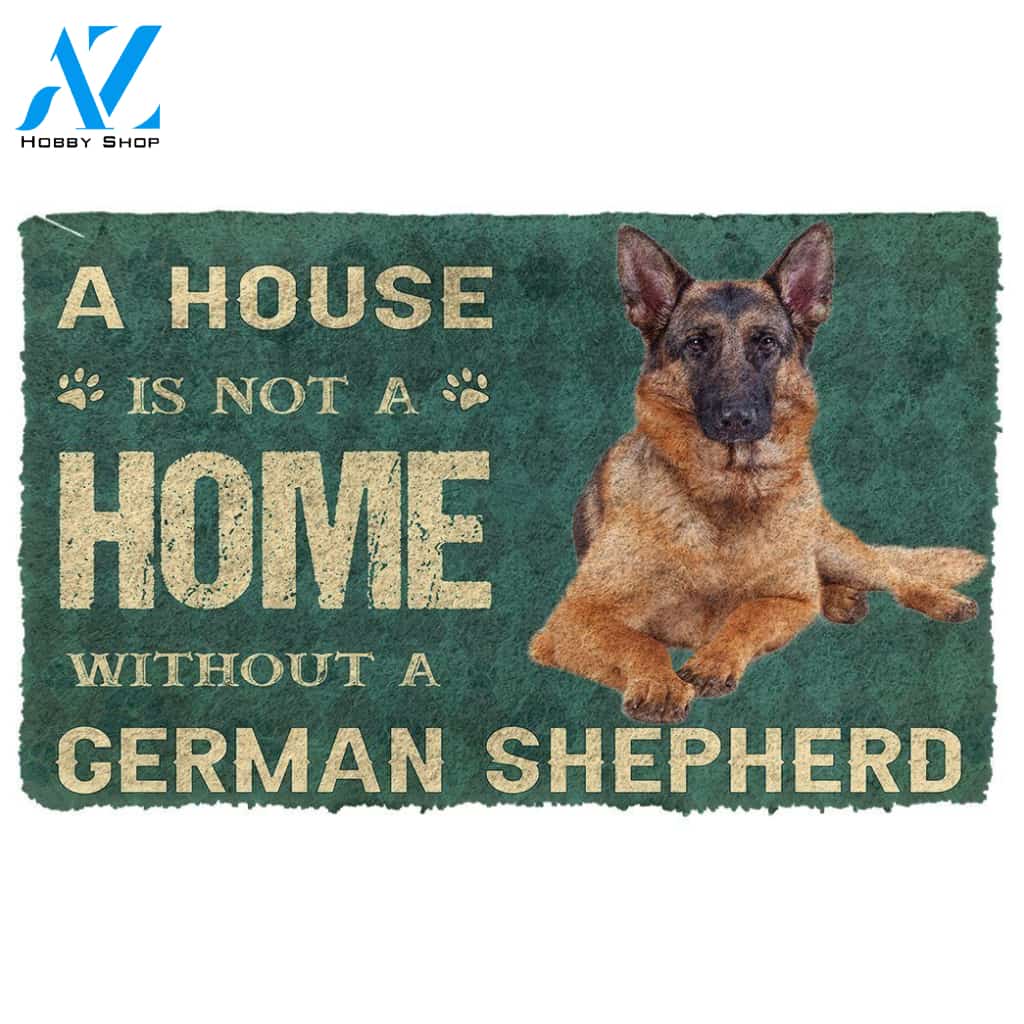 Gearhumans 3D A House Is Not A Home German Shepherd Dog Doormat