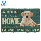 Gearhumans 3D A House Is Not A Home Labrador Retrievers Dog Doormat