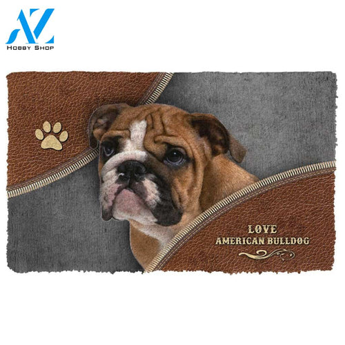 Gearhumans 3D American Bulldog Doormat