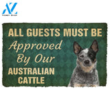 Gearhumans 3D Must Be Approved By Our Australian Cattle Custom Doormat