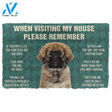 Gearhumans 3D Please Remember Caucasian Shepherd Dogs House Rules Custom Doormat