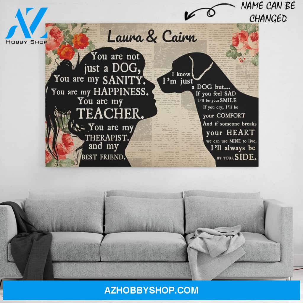 Gearhumans Gearhuman 3D Catahoula Leopard My Best Friend Custom Name Canvas