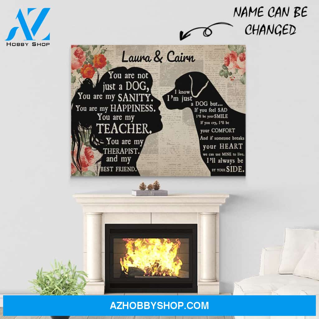 Gearhumans Gearhuman 3D Catahoula Leopard My Best Friend Custom Name Canvas