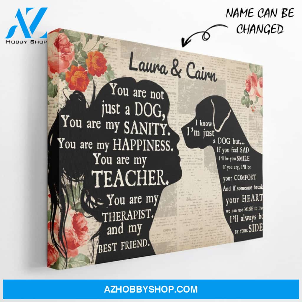 Gearhumans Gearhuman 3D Catahoula Leopard My Best Friend Custom Name Canvas
