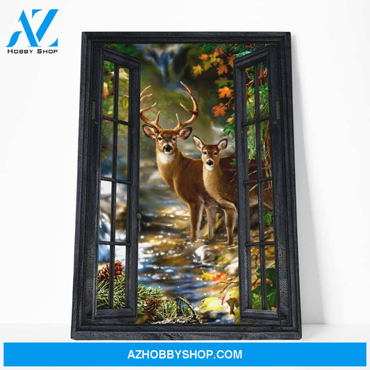 Gearhumans Gearhuman 3D Deer Hunting Window Canvas
