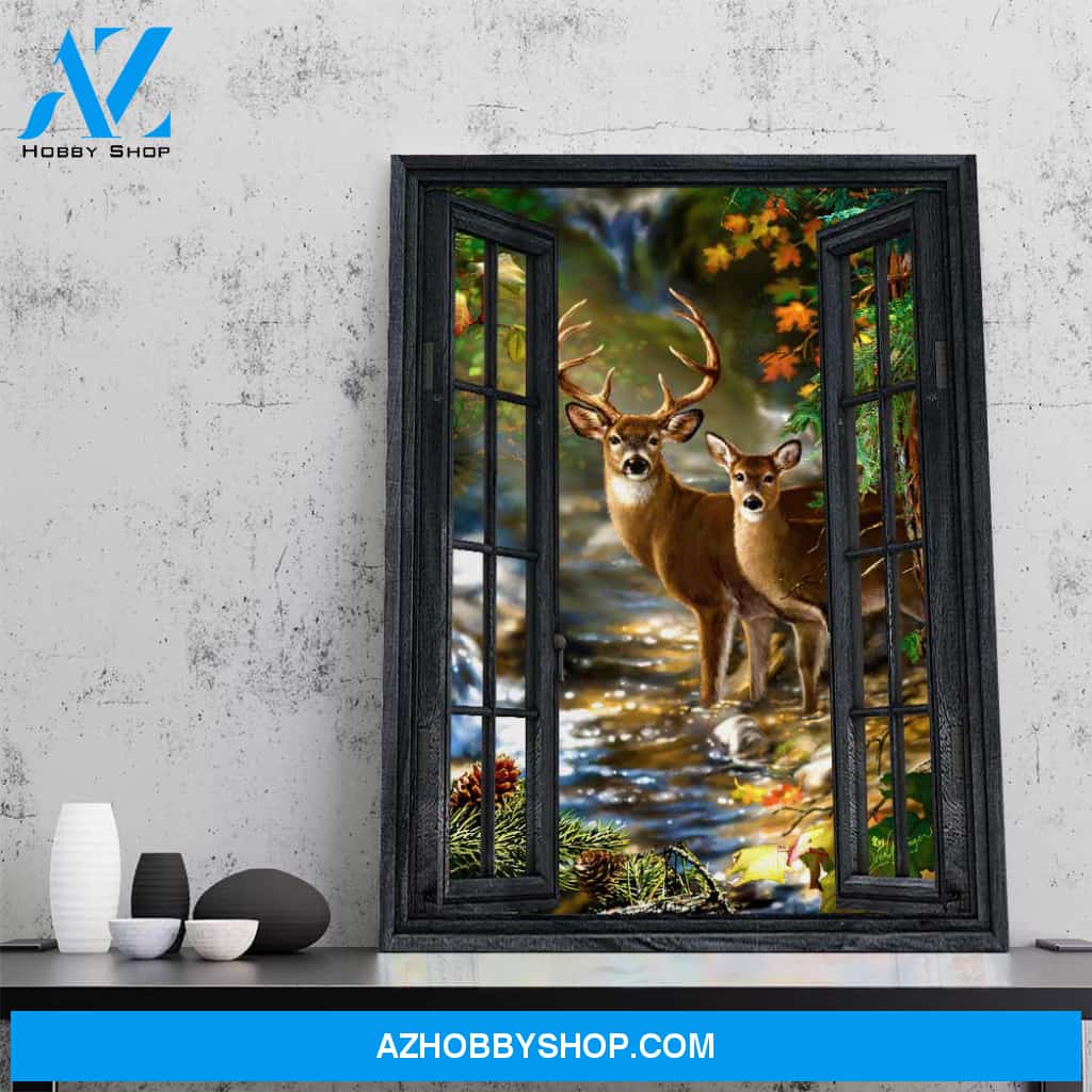 Gearhumans Gearhuman 3D Deer Hunting Window Canvas